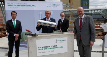 Minister President Bouffier heralds the coal phase-out at Industriepark Höchst
